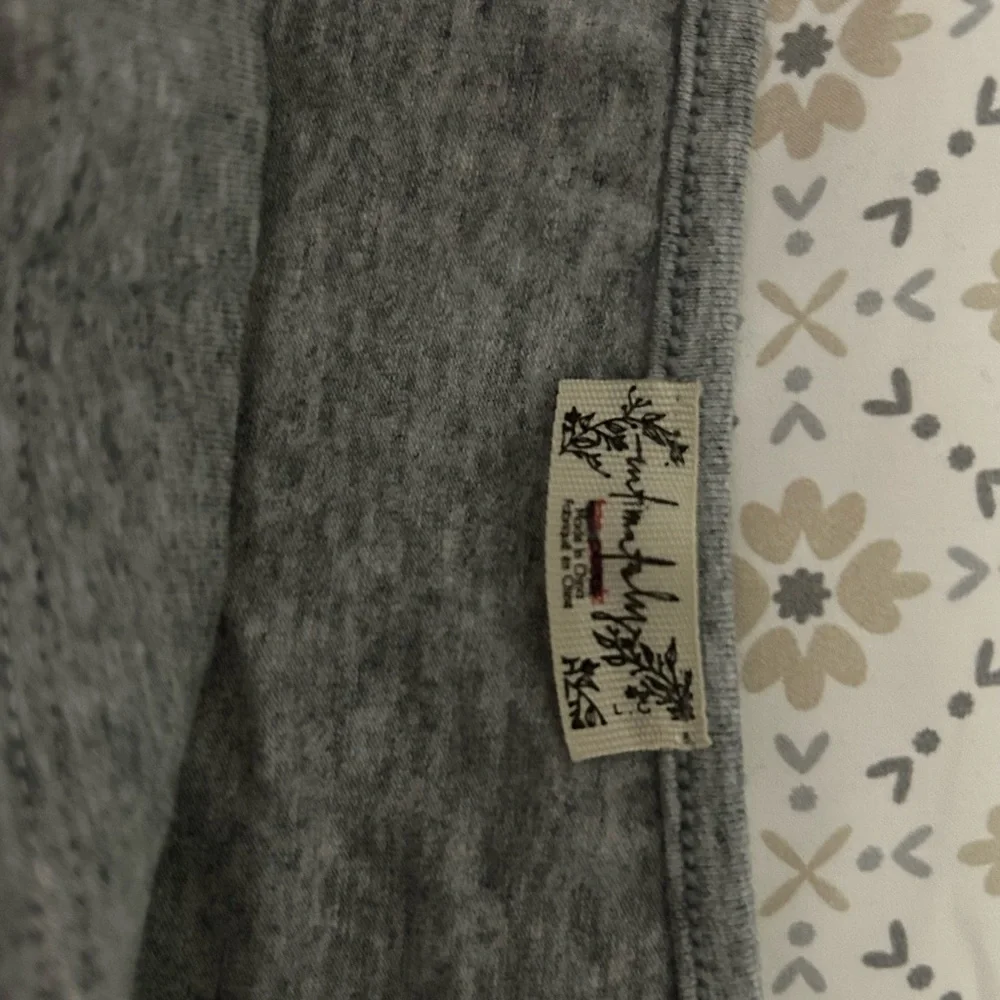 Free People Gray Ribbed Tank Top - Picture 3 of 3